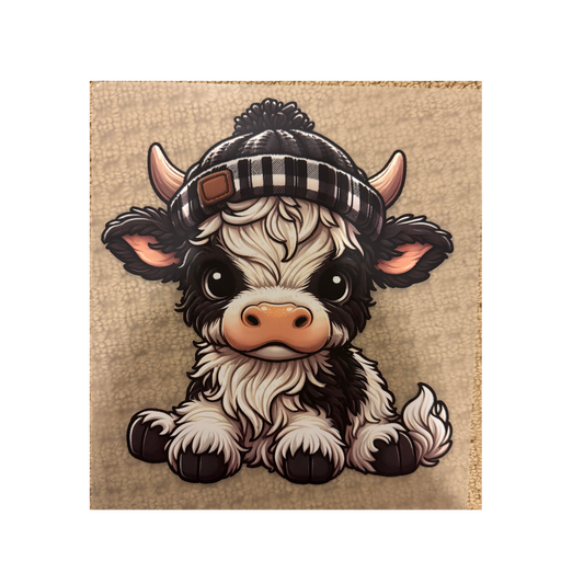 DTF - B&W Cow