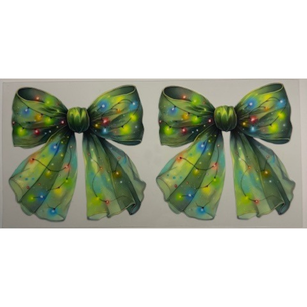 Green Bows w/ Lights