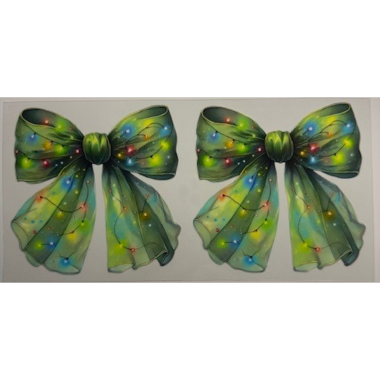 Green Bows w/ Lights