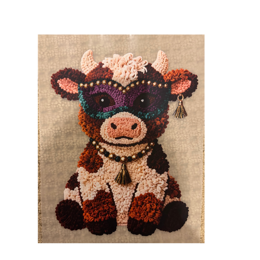 DTF - Yarn Cow w/ Mask