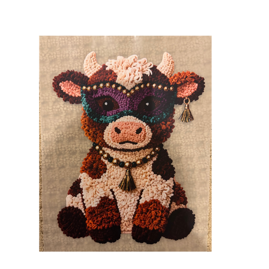 DTF - Yarn Cow w/ Mask