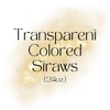24oz Transparent Colored Straws