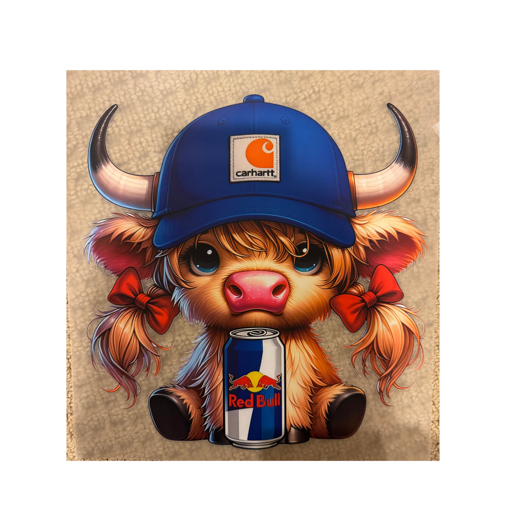 DTF - Red Bull Girl Cow