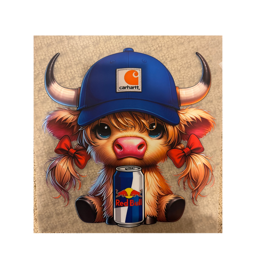 DTF - Red Bull Girl Cow