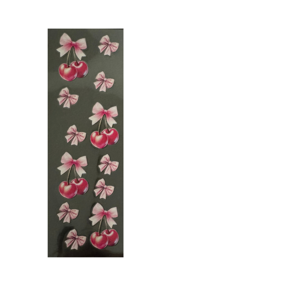Pen - Cherries and Light Pink Bows
