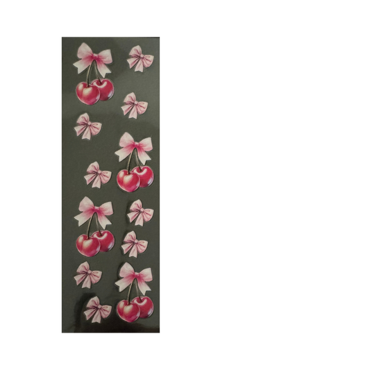 Pen - Cherries and Light Pink Bows