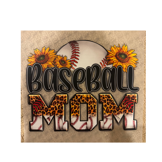 DTF - Baseball Mom w/ Sunflowers