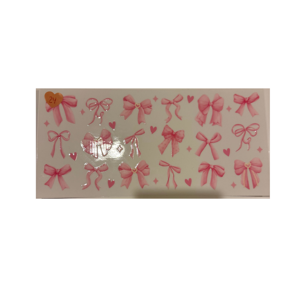 3 Mixed Bows & Hearts