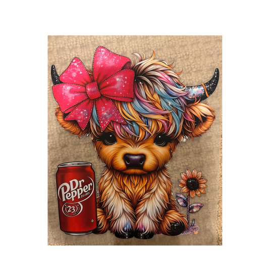 DTF - Sparkly Dr.Pep Cow