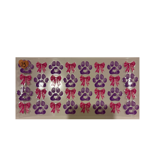 Purple Paws & Bows