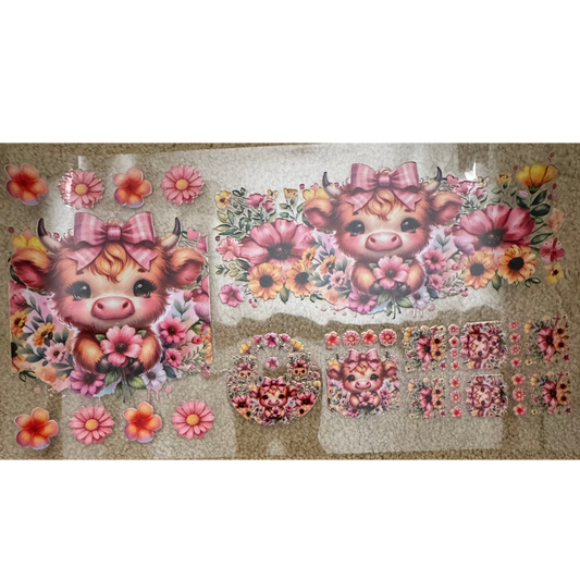 6 in 1 - Floral Cow