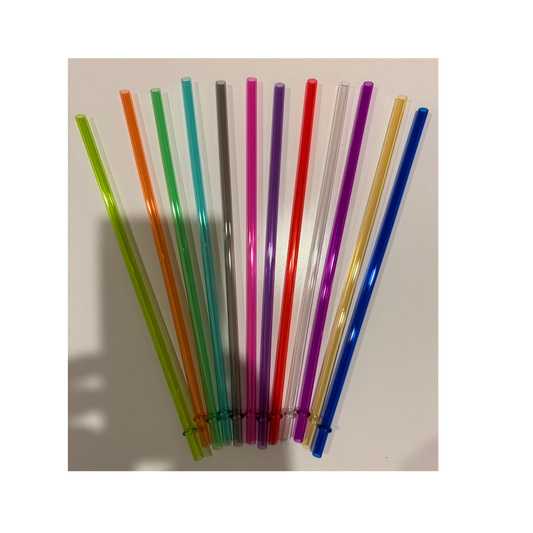 24oz Transparent Colored Straws