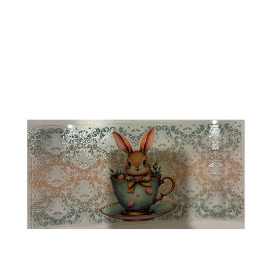 Lace Bunny in Teacup