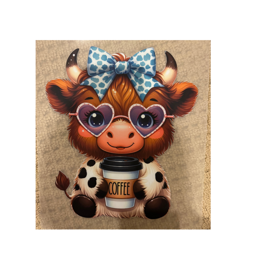 DTF - Coffee Cow w/ Sunglasses