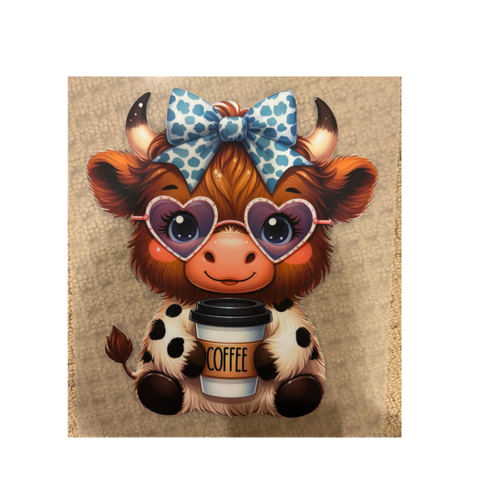 DTF - Coffee Cow w/ Sunglasses