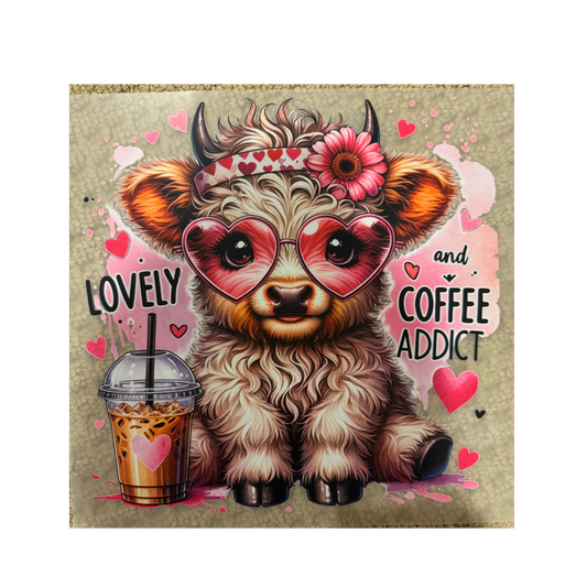 DTF - Lovely & Coffee Addict Cow