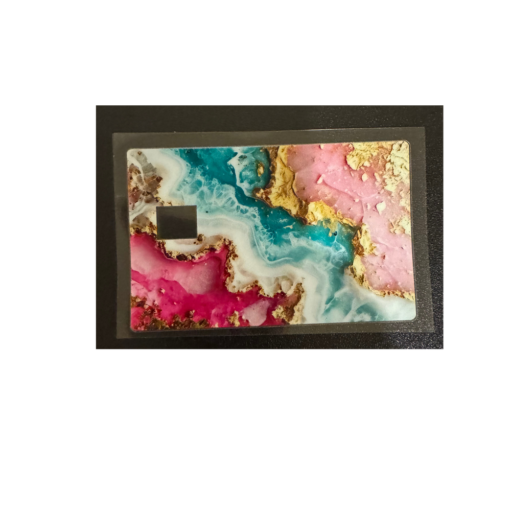 Pink Gold Teal - Credit Card