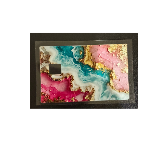 Pink Gold Teal - Credit Card