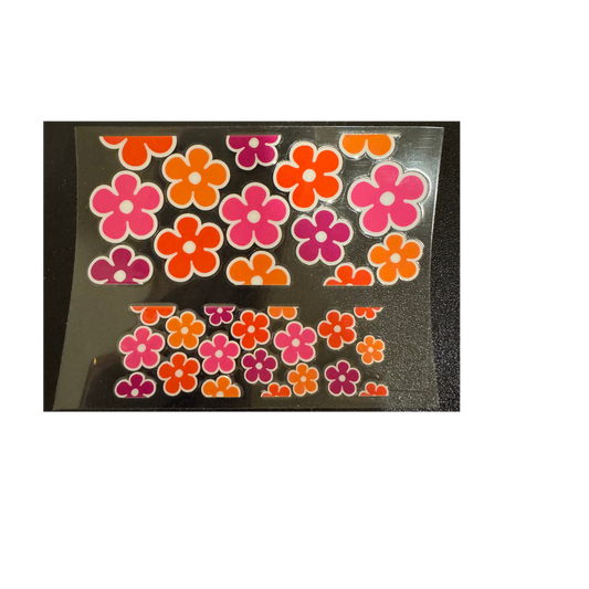Pink & Orange Flowers - Mini