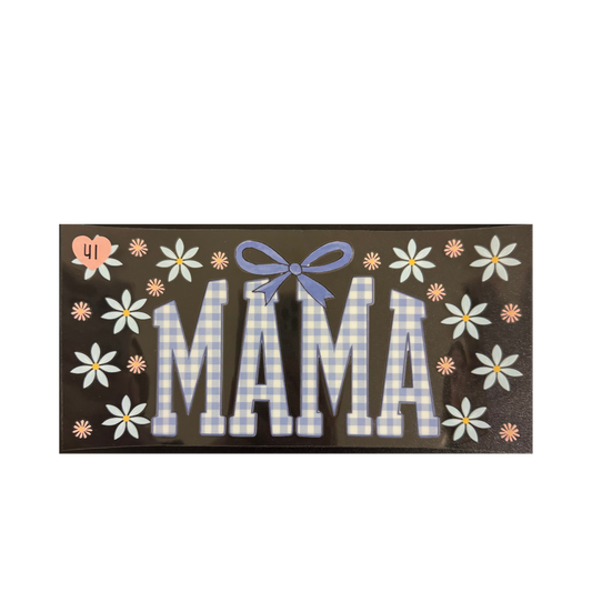 Periwinkle Checkered Mama