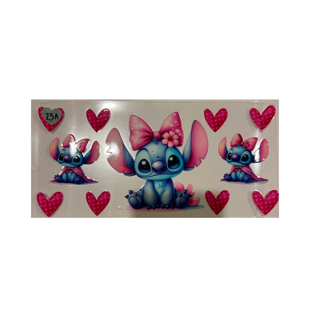 Stitch w/ Bow & Hearts