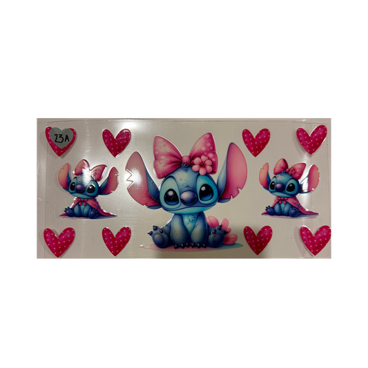 Stitch w/ Bow & Hearts