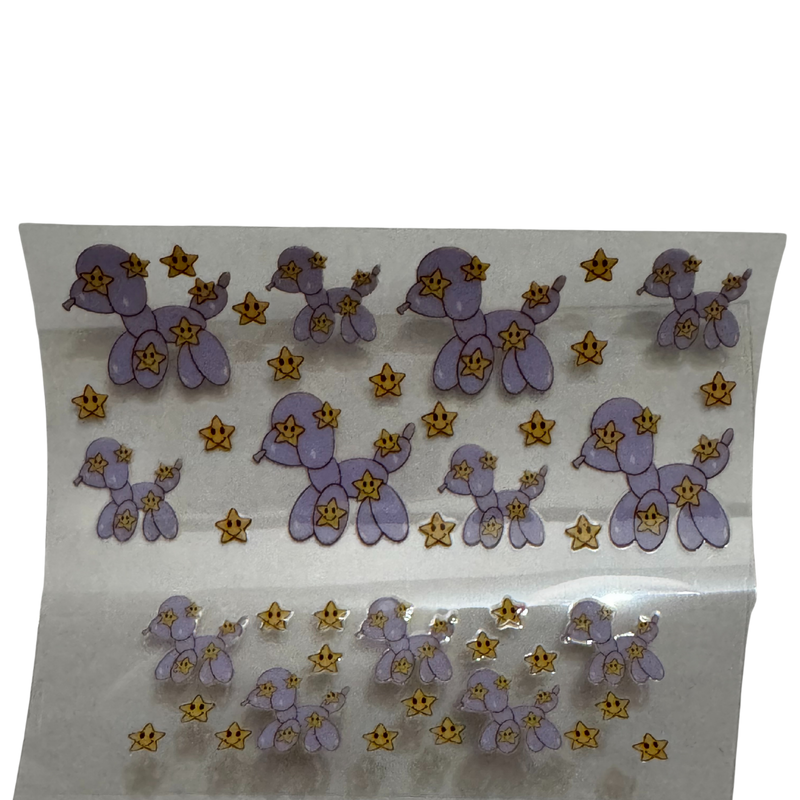 Purple Star Balloon Pup - MINI