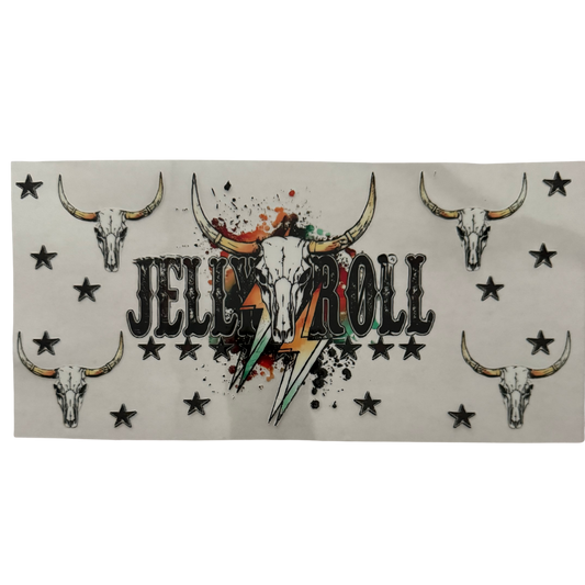 Jelly Roll Longhorn Skull