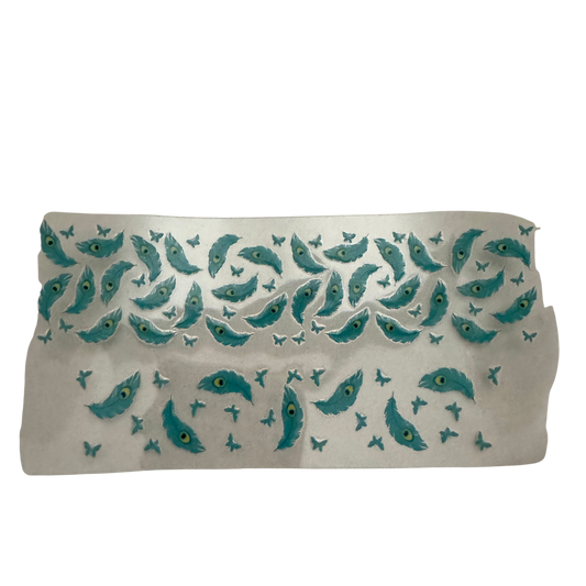 3oz - Blue Feathers