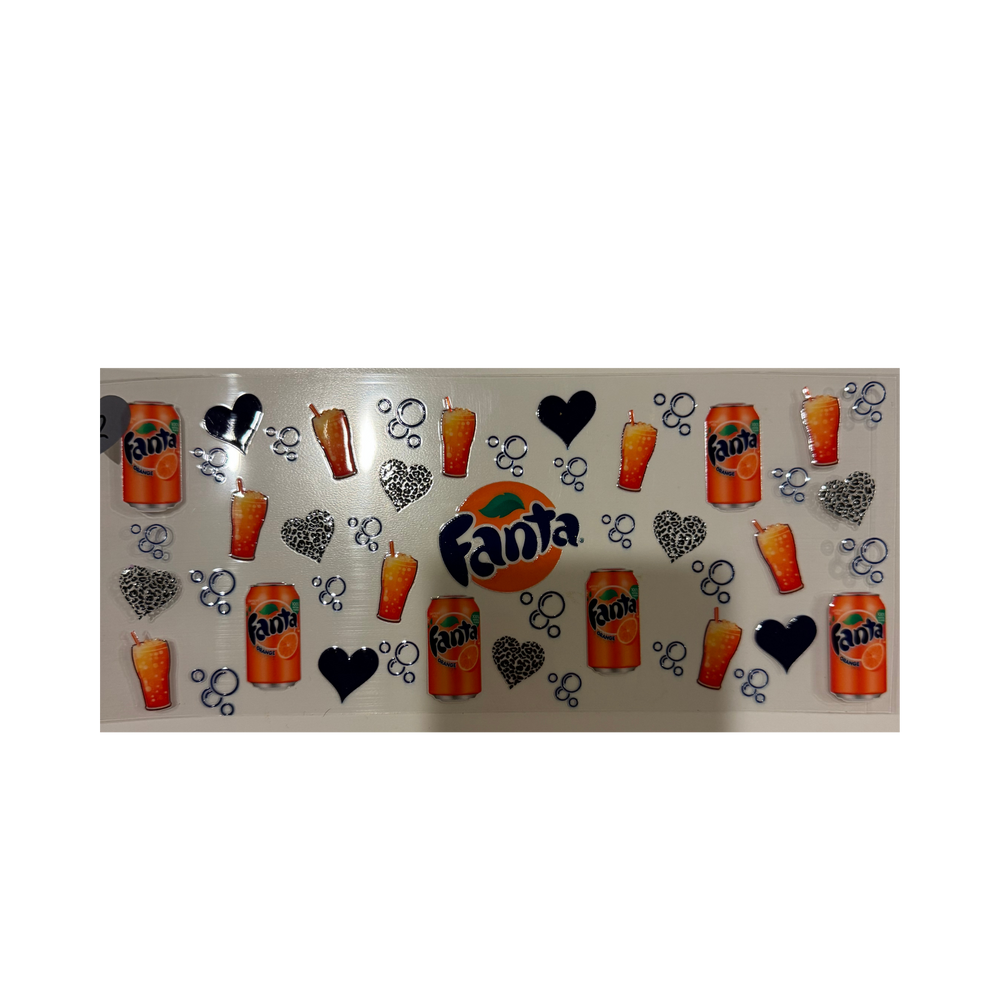Fanta w/ Bubbles & Hearts