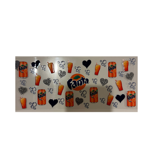 Fanta w/ Bubbles & Hearts