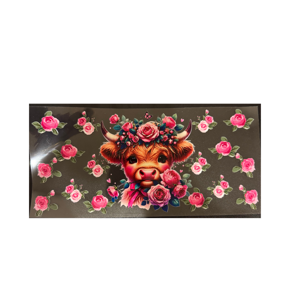 Cow w/ Roses
