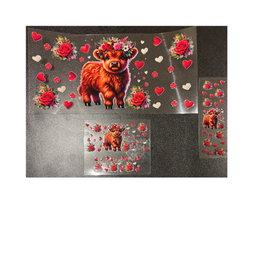 Roses Cow & Mini & Pen Set
