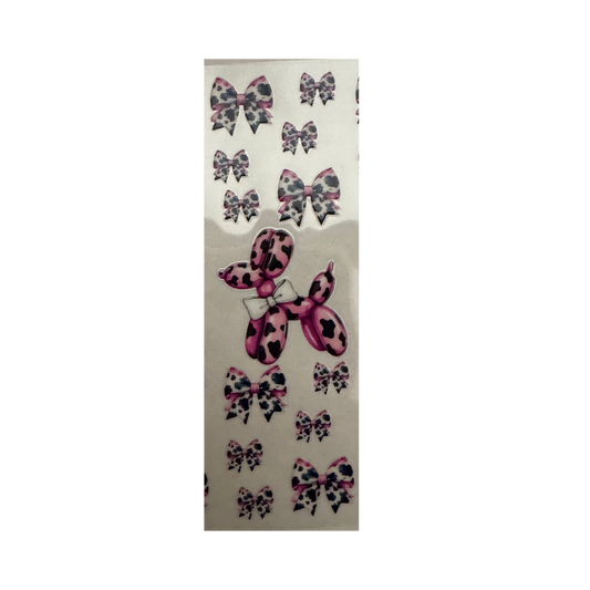Pen - Pink Cow Print Balloon Dog