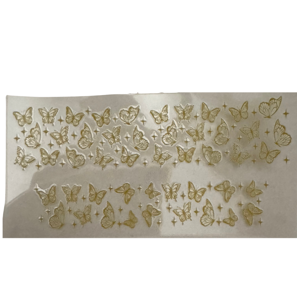 3oz - Gold Butterflies