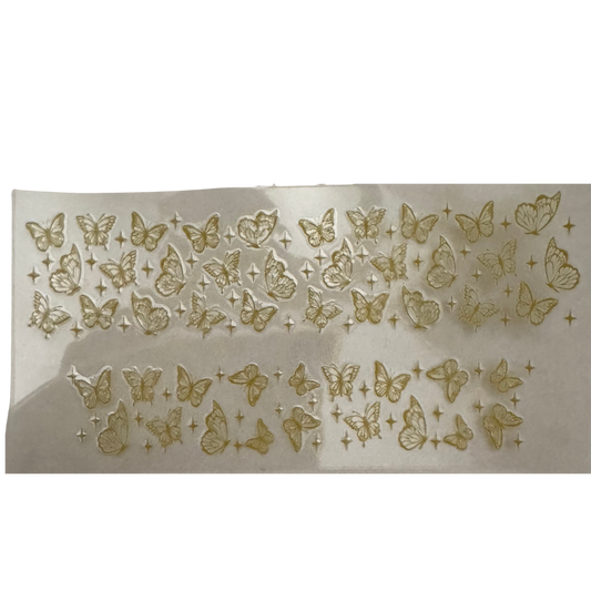 3oz - Gold Butterflies