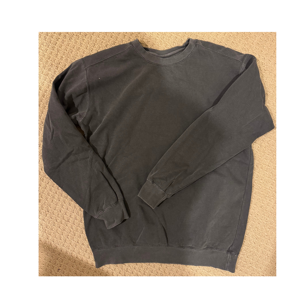 LARGE Dark Grey Vintage Crew