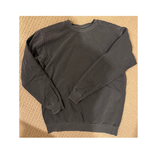 SMALL Dark Grey Vintage Crew