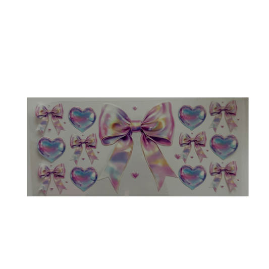 Iridescent Bows & Hearts