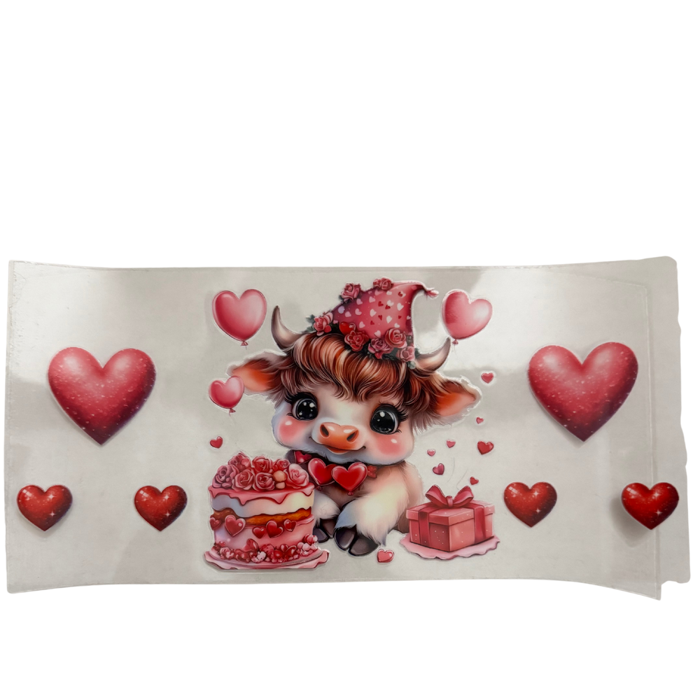 Cow w/ Cake & Hearts