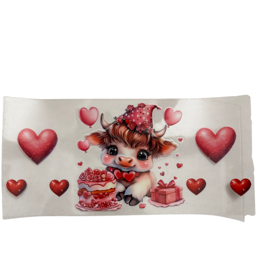 Cow w/ Cake & Hearts