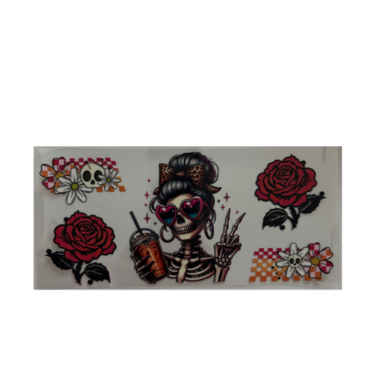 Skull Girl w/ Coffee