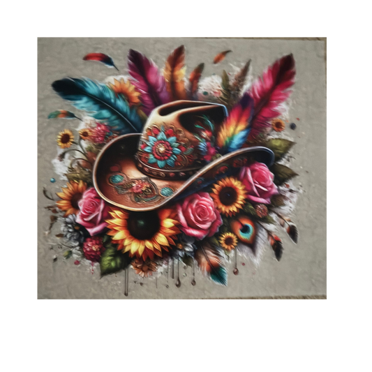 DTF - Floral Cowboy Hat