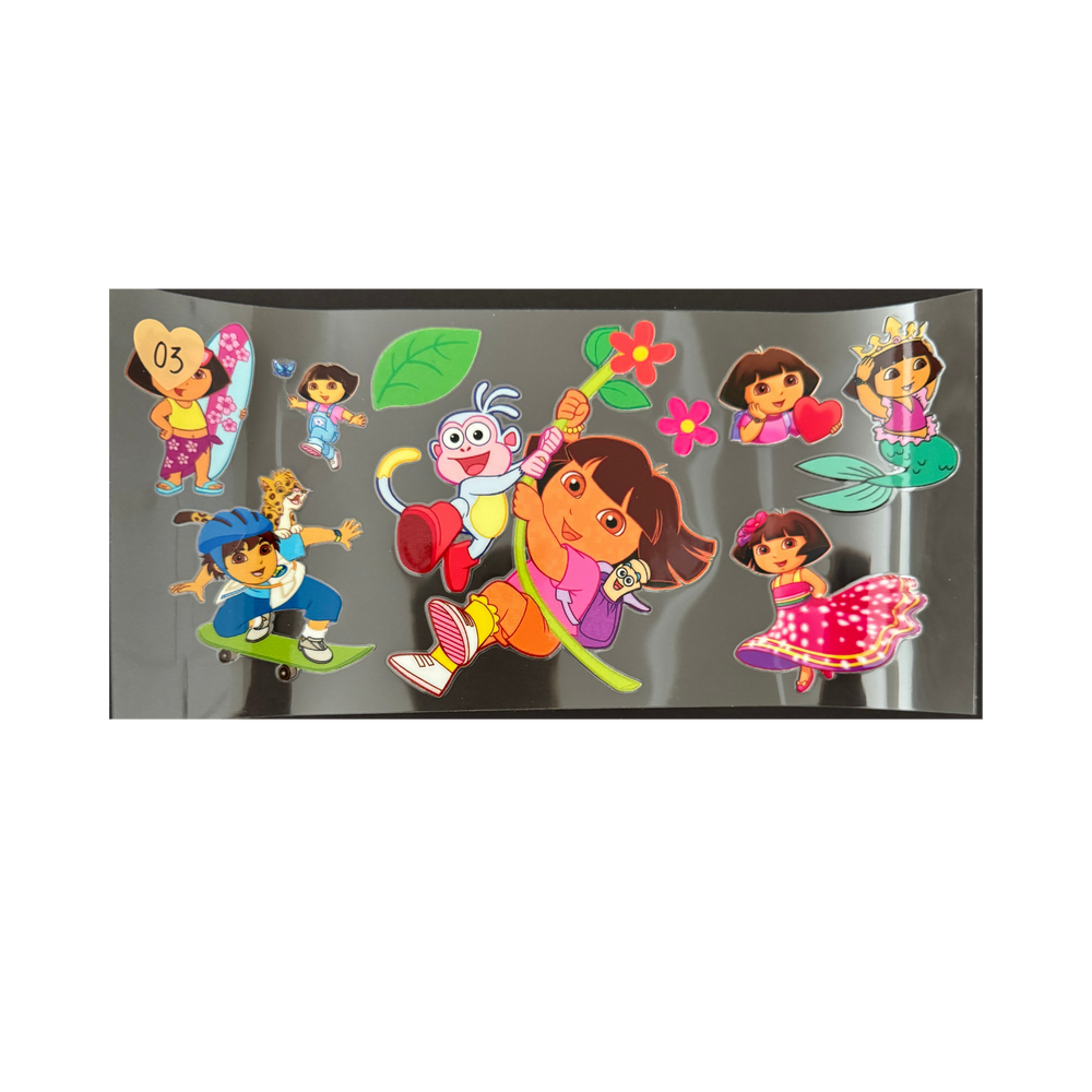 Dora & Boots Swinging On Vine