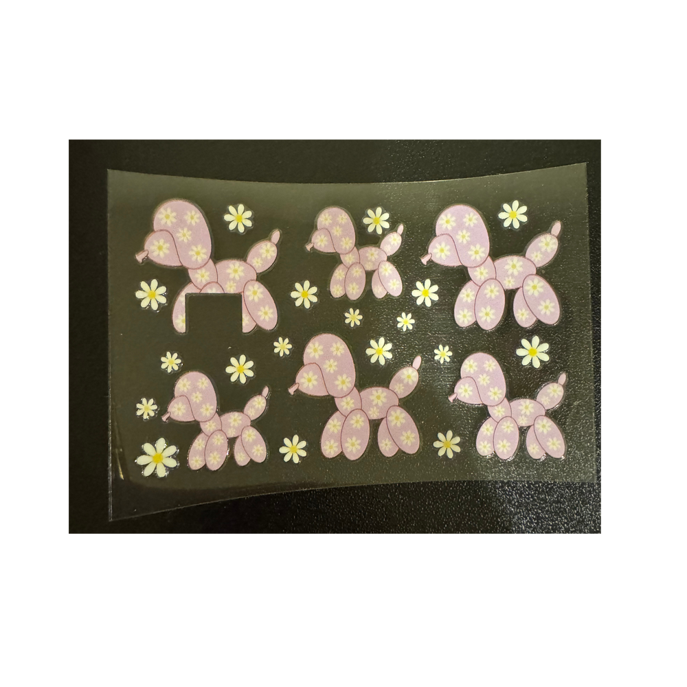 Purple Balloon Dog - Credit Card Wrap