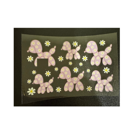 Purple Balloon Dog - Credit Card Wrap