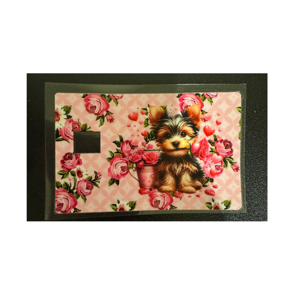 Dog w/ Roses - Credit Card