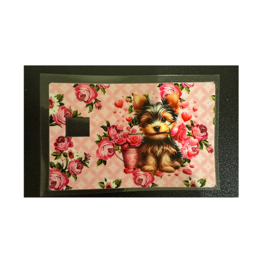 Dog w/ Roses - Credit Card