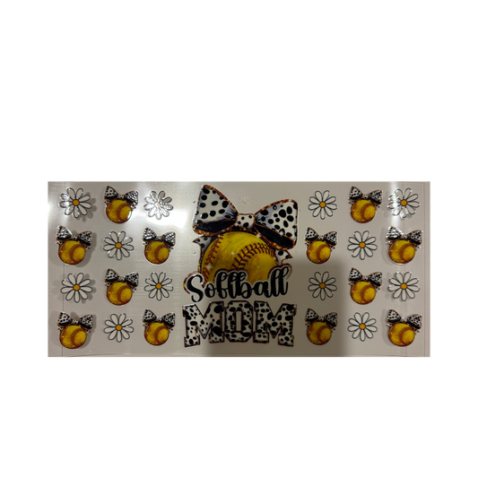 Softball Mom Bows & Flowers