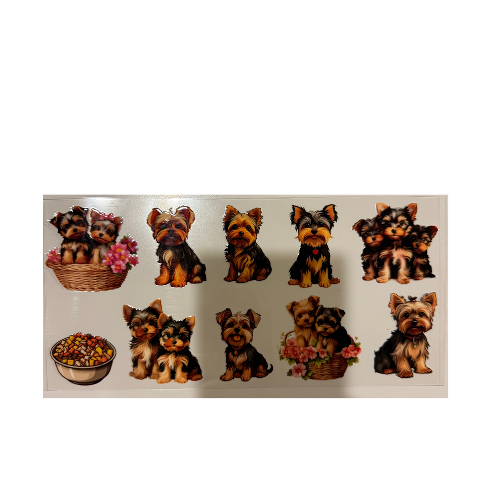 Cute Puppies w/ Flowers